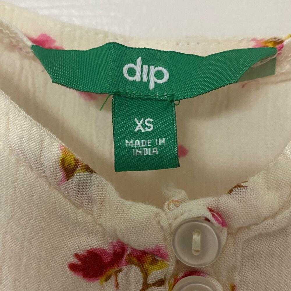 DIP • Cream + Pink Floral Dainty Tank Top - Picture 4 of 6